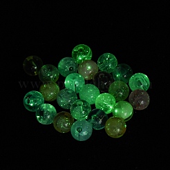 Leuchtende transparente Acrylperlen LACR-S001-12-8mm