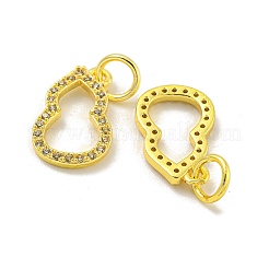 Colgante micropavé cubic zirconia de latón&nbsp;KK-L075-015G