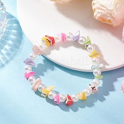 Pulseras elásticas de concha tróquida natural&nbsp;BJEW-JB12615