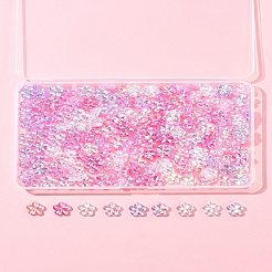 216 Stück 6 Stile transparente Acrylperlen&nbsp;PACR-FS0001-05