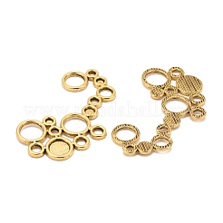 Basi di cabochon connettori  in lega&nbsp;PALLOY-EA10977Y-AG-NF