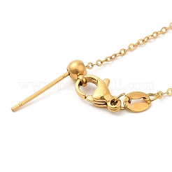 304 Edelstahl-Kabelkettenhalskette für Damen&nbsp;NJEW-G104-06G