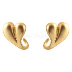 Aretes de corazón de latón para mujer&nbsp;WG1F95A-01