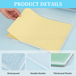 Transparente Verpackungsboxen aus Kunststoff mit Klappdeckel&nbsp;LS-AJEW-WH20060-89