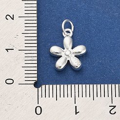 925 Blumenanhänger aus Sterlingsilber.&nbsp;STER-P071-14S