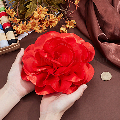 Blumenbroschen aus Polyester&nbsp;JEWB-WH0001-47P-02