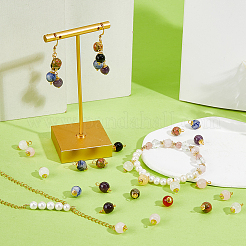 Pendenti con pietre preziose miste naturali da 100 pz 10 colori&nbsp;PALLOY-FH00206
