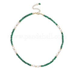 Colliers de jade blanc&nbsp;NJEW-JN05340-01