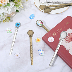 DIY ovale und flache runde Lesezeichen-Sets mit Blumenmotiv&nbsp;DIY-SC0032-08