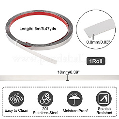 Modanatura flessibile autoadesiva in acciaio inox 201&nbsp;AJEW-WH0248-316A-P
