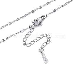 Collana con catene a maglie in acciaio inossidabile 304 anti-ossidazione per uomo e donna&nbsp;NJEW-N050-A05-S20