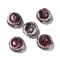 Perles en porcelaine manuelles&nbsp;PORC-L080-J