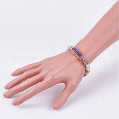 Pulseras del estiramiento amazonite naturales&nbsp;BJEW-JB03163