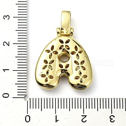 Pendentifs en laiton zircon cubique transparent&nbsp;X-KK-M279-01G-A