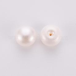 Klasse aaa natürliche kultivierte Süßwasserperlen&nbsp;PEAR-R008-9-9.5mm-01