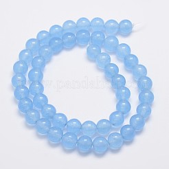 Natürliche und gefärbte Perle Malaysia Jade Stränge&nbsp;G-A146-8mm-A20