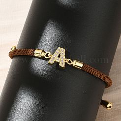 Bracciali in nylon con bretelle regolabili&nbsp;BJEW-C096-01G-01