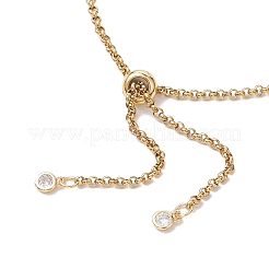2 pz 2 colori 304 acciaio inossidabile rolo catena braccialetto cursore making&nbsp;AJEW-JB01243