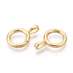 Anillos de puerta de resorte de latón&nbsp;KK-T078-21G