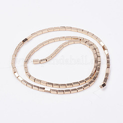 Non magnetici perle ematite sintetico fili&nbsp;G-P262-18-4x2mm-KCG