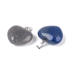 Anhänger aus natürlichem blauem Aventurin (gefärbt und erhitzt)&nbsp;G-N362-05P-07