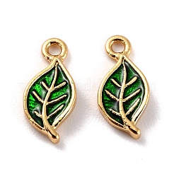 Pendentifs d'émail en laiton &nbsp;KK-P207-004G-RS