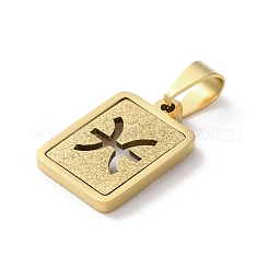 Pendentifs douze constellations en acier inoxydable 304&nbsp;LS-STAS-S152-02G-L