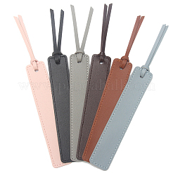 11 Stück Lesezeichen aus PU-Leder in 11 Farben.&nbsp;AJEW-SP0002-30