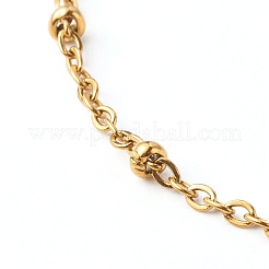 Bracelet chaîne satellite en acier inoxydable 304&nbsp;BJEW-JB06523-02