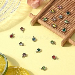 20 pz 303 ciondoli in strass in acciaio inossidabile&nbsp;STAS-YW0001-17