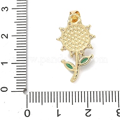 Colgante micropavé cubic zirconia de latón&nbsp;KK-H539-12G-02