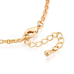 Braccialetti con catena portacavi in ottone da donna&nbsp;BJEW-N032-08C-G