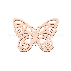 Bricolage inachevé papillon creux décorations en bois pendentifs&nbsp;WOOD-TAC0010-01