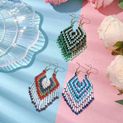 Boho 304 Edelstahl mit Glas-Ohrstecker&nbsp;EJEW-MZ00176