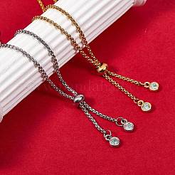 4 pièce de bracelet coulissant réglable en acier inoxydable 304&nbsp;AJEW-SZ0001-29