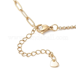 Colliers avec pendentif cœur en alliage&nbsp;NJEW-JN05812-01