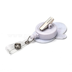 Weihnachten schneemann filz & abs plastikabzeichenrolle&nbsp;AJEW-I053-12