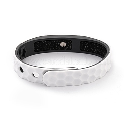 Bracciali in cordino di silicone piatto&nbsp;BJEW-F421-01K