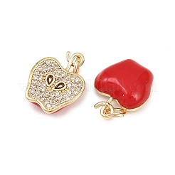 Pendentifs avec zircon cubiques à micro-pavés en laiton&nbsp;KK-Z146-17G
