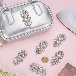 6 pz di accessori per abbigliamento fai da te in vetro e lega&nbsp;DIY-FG0008-13A