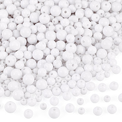 708pcs 3 styles de perles acryliques opaques&nbsp;MACR-TA0002-81