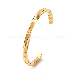 Braccialetti in acciaio inossidabile 304 per uomo e donna&nbsp;BJEW-D361-04G