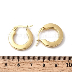 Boucles d'oreilles créoles en acier inoxydable 201&nbsp;EJEW-Z151-10G-02