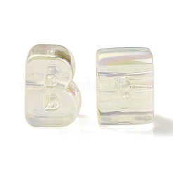 Placage uv perles acryliques irisées arc-en-ciel&nbsp;OACR-C012-02I-1