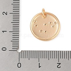 Messing mit klaren Zirkonia-Anhängern&nbsp;LS-KK-N256-24J-G
