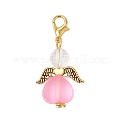 Decoraciones colgantes de acrílico del ángel del corazón&nbsp;HJEW-JM03566-01