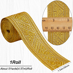 4.6~5 Yards Polyester-Jacquardband im ethnischen Stil zum Nähen von Dekorationen&nbsp;OCOR-GF0003-96C
