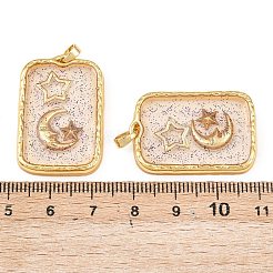 Colgantes de la resina de latón&nbsp;KK-I475-01G-05