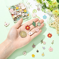 100pcs 20 Arten Legierungs-Emaille-Charms&nbsp;ENAM-YW0006-76