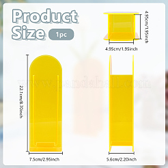 Vases rectangulaires en acrylique pour présenter des décorations&nbsp;AJEW-WH0816-557C